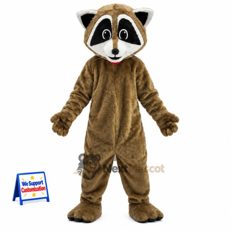 Raccoon Mascot Costume - Brown Raccoon Mascot Costume - Brown