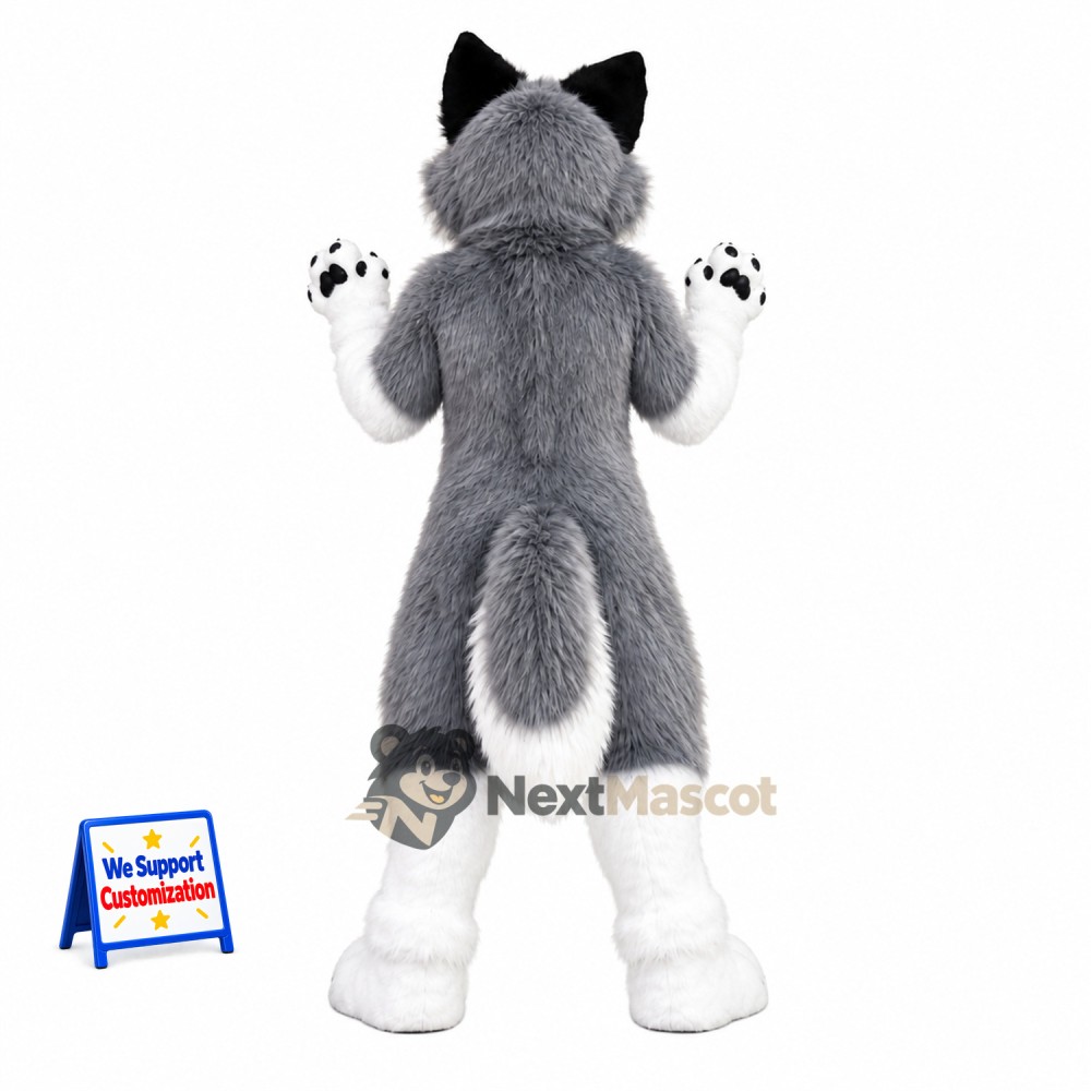 Husky Mascot Costume - Gray Husky Mascot Costume - Gray