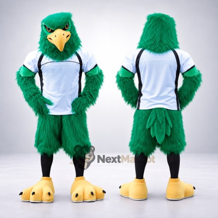 Eagle Mascot Costume - Green, White Shirt Eagle Mascot Costume - Green, White Shirt