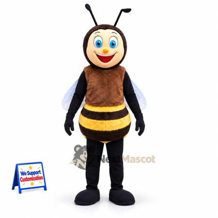 Bee Mascot Costume - Brown and Yellow Bee Mascot Costume - Brown and Yellow