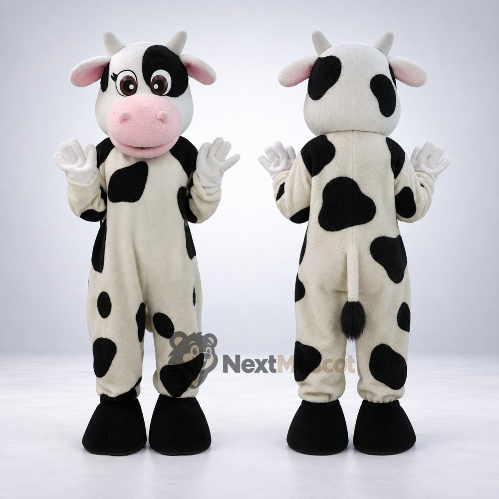 Cow Mascot Costume - Spotted for School Events Cow Mascot Costume - Spotted for School Events