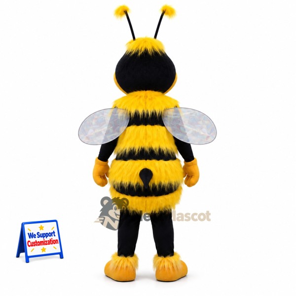 Bee Mascot Costume - Fuzzy, Yellow