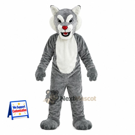 Wolf Mascot Costume - Gray Wolf Mascot Costume - Gray