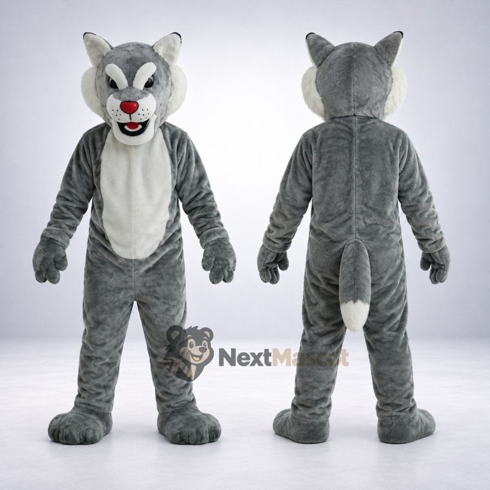 Wolf Mascot Costume - Gray Wolf Mascot Costume - Gray