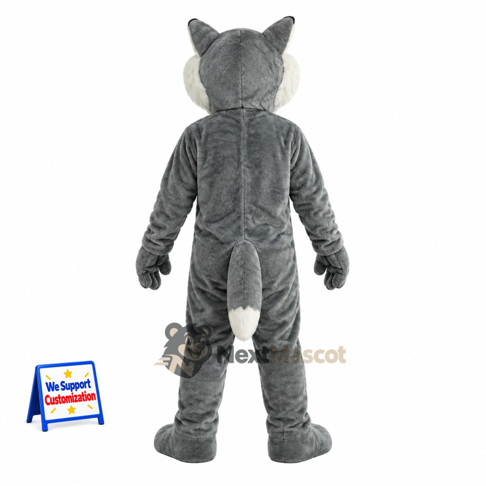 Wolf Mascot Costume - Gray Wolf Mascot Costume - Gray