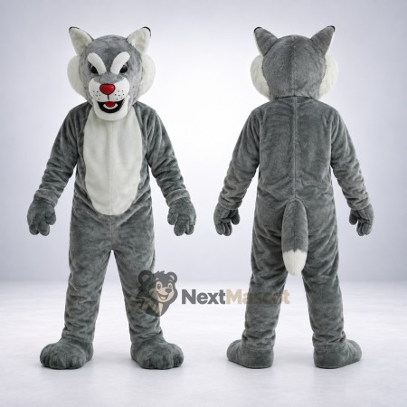 Wolf Mascot Costume - Gray Wolf Mascot Costume - Gray