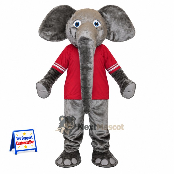 Elephant Mascot Costume - Red Jacket