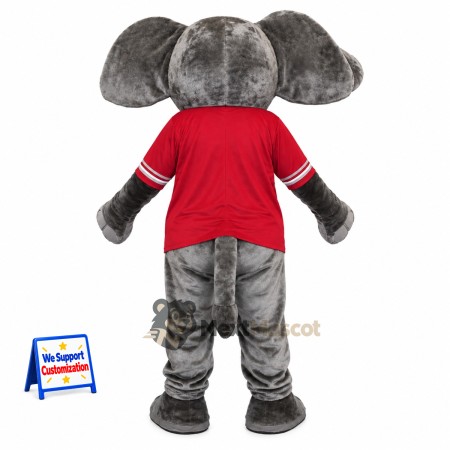 Elephant Mascot Costume - Red Jacket Elephant Mascot Costume - Red Jacket