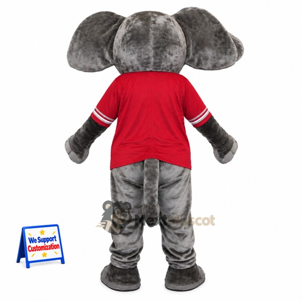 Elephant Mascot Costume - Red Jacket