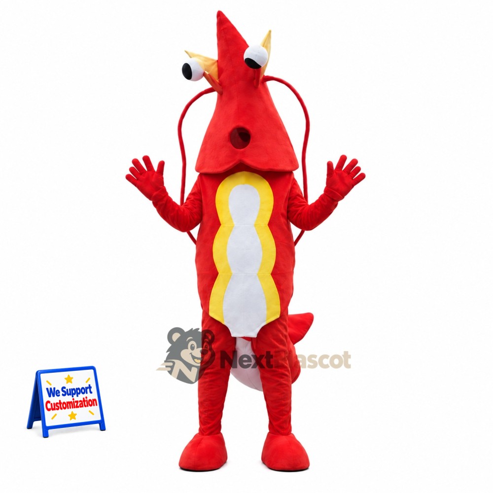 Lobster Mascot Costume - Red for Ocean Events Lobster Mascot Costume - Red for Ocean Events