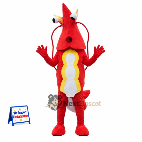 Lobster Mascot Costume - Red for Ocean Events