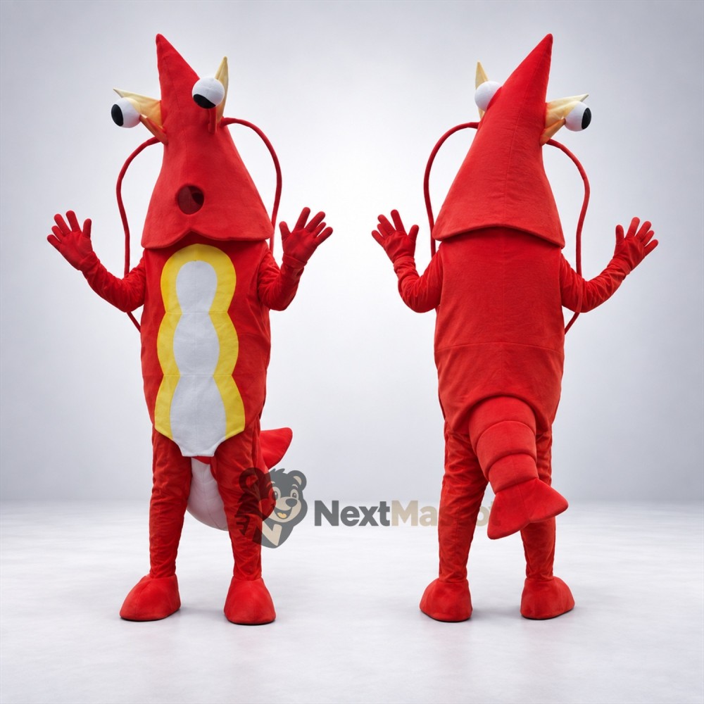 Lobster Mascot Costume - Red for Ocean Events Lobster Mascot Costume - Red for Ocean Events