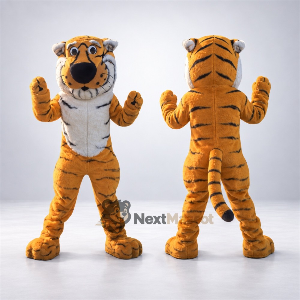 Tiger Mascot Costume - Orange Tiger Mascot Costume - Orange