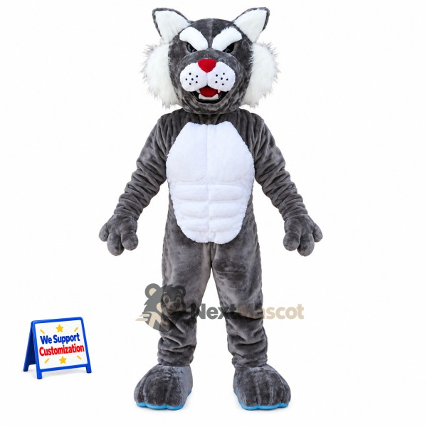 Cat Mascot Costume - Gray