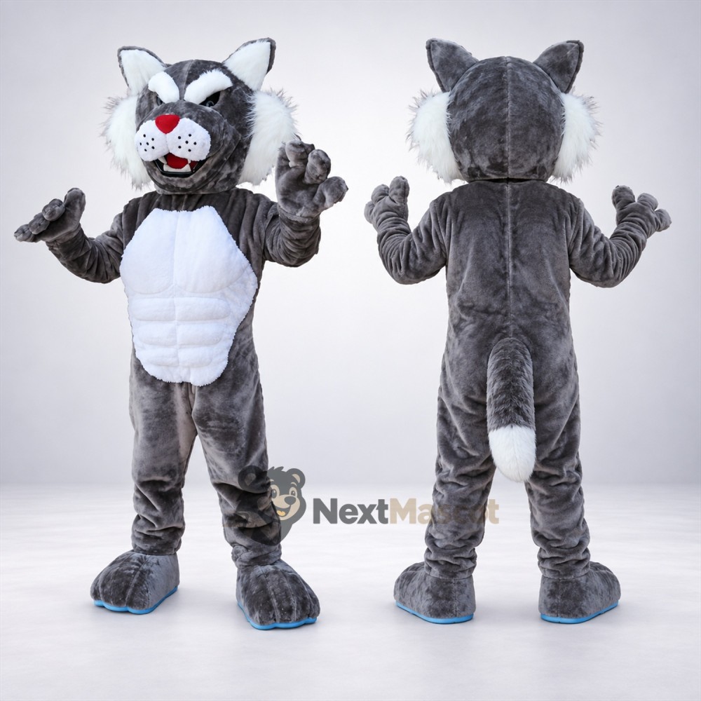 Cat Mascot Costume - Gray Cat Mascot Costume - Gray