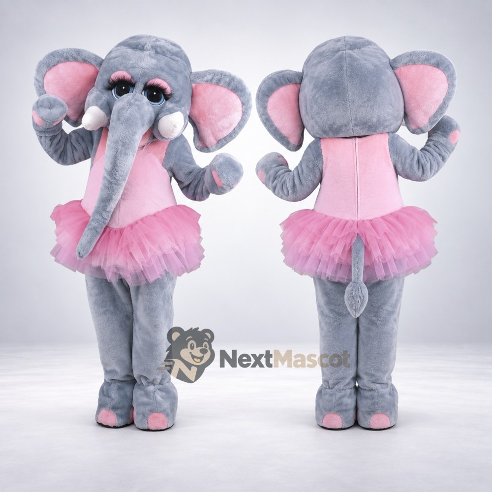 Elephant Mascot Costume - Pink Tutu