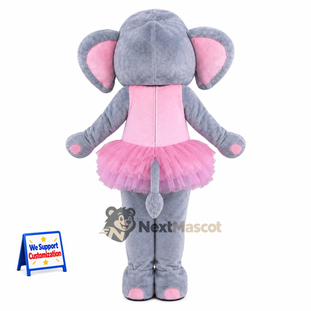 Elephant Mascot Costume - Pink Tutu