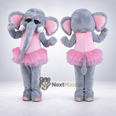 Elephant Mascot Costume - Pink Tutu