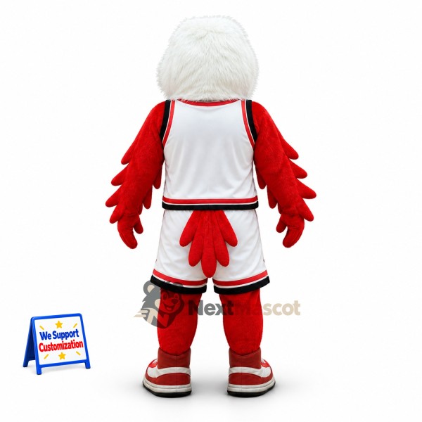 Eagle Mascot Costume - Red, White Uniform Eagle Mascot Costume - Red, White Uniform