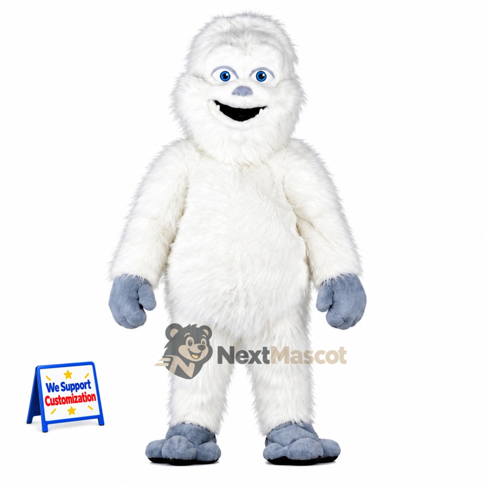 Yeti Mascot Costume - White Yeti Mascot Costume - White