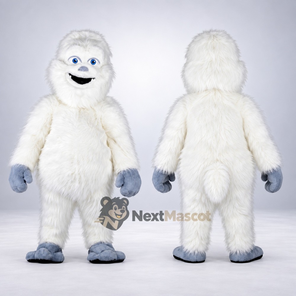 Yeti Mascot Costume - White Yeti Mascot Costume - White