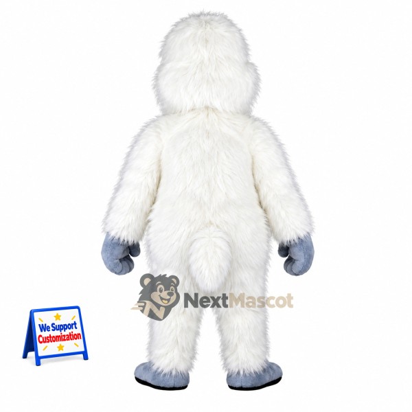 Yeti Mascot Costume - White