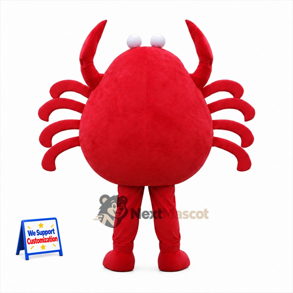 Crab Mascot Costume - Red for Ocean Events Crab Mascot Costume - Red for Ocean Events