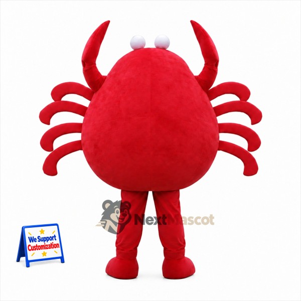 Crab Mascot Costume - Red for Ocean Events Crab Mascot Costume - Red for Ocean Events