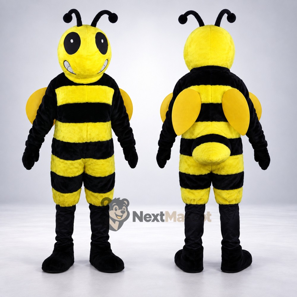 Bee Mascot Costume - Yellow, Striped Legs Bee Mascot Costume - Yellow, Striped Legs