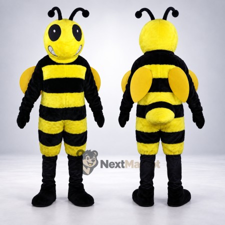 Bee Mascot Costume - Yellow, Striped Legs Bee Mascot Costume - Yellow, Striped Legs