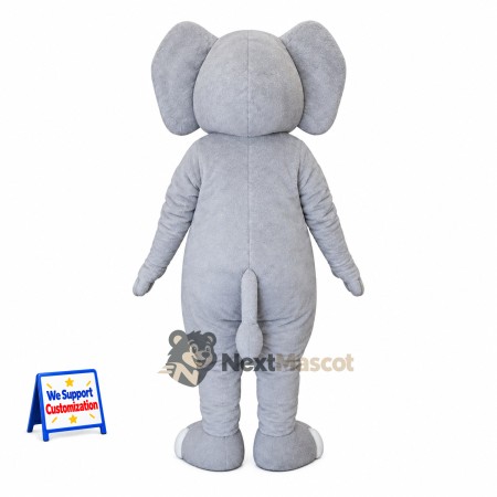Elephant Mascot Costume - Gray, Pink Belly Elephant Mascot Costume - Gray, Pink Belly