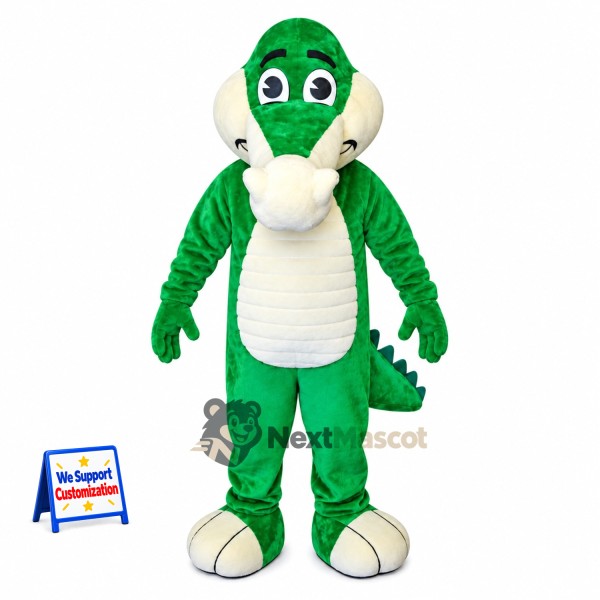 Crocodile Mascot Costume - Green