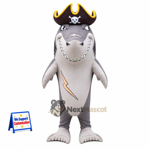 Shark Mascot Costume - Pirate Style