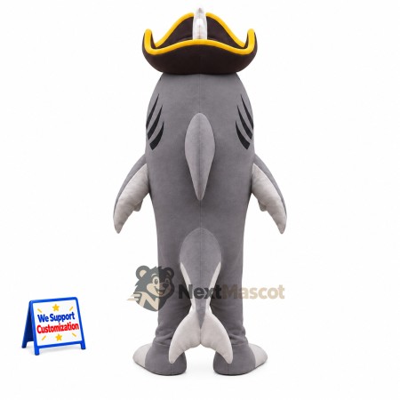 Shark Mascot Costume - Pirate Style Shark Mascot Costume - Pirate Style