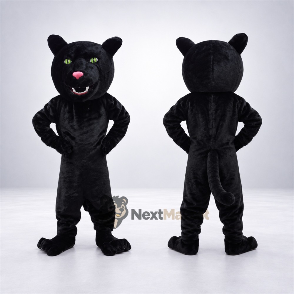 Panther Mascot Costume - Black Panther Mascot Costume - Black
