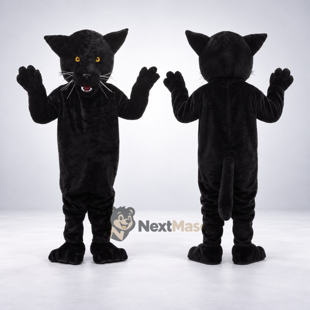 Cat Mascot Costume - Black Cat Mascot Costume - Black