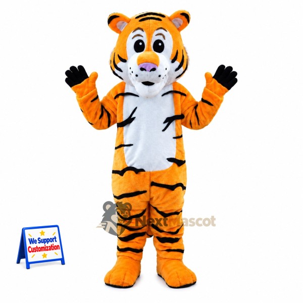 Tiger Mascot Costume - Orange for Parades