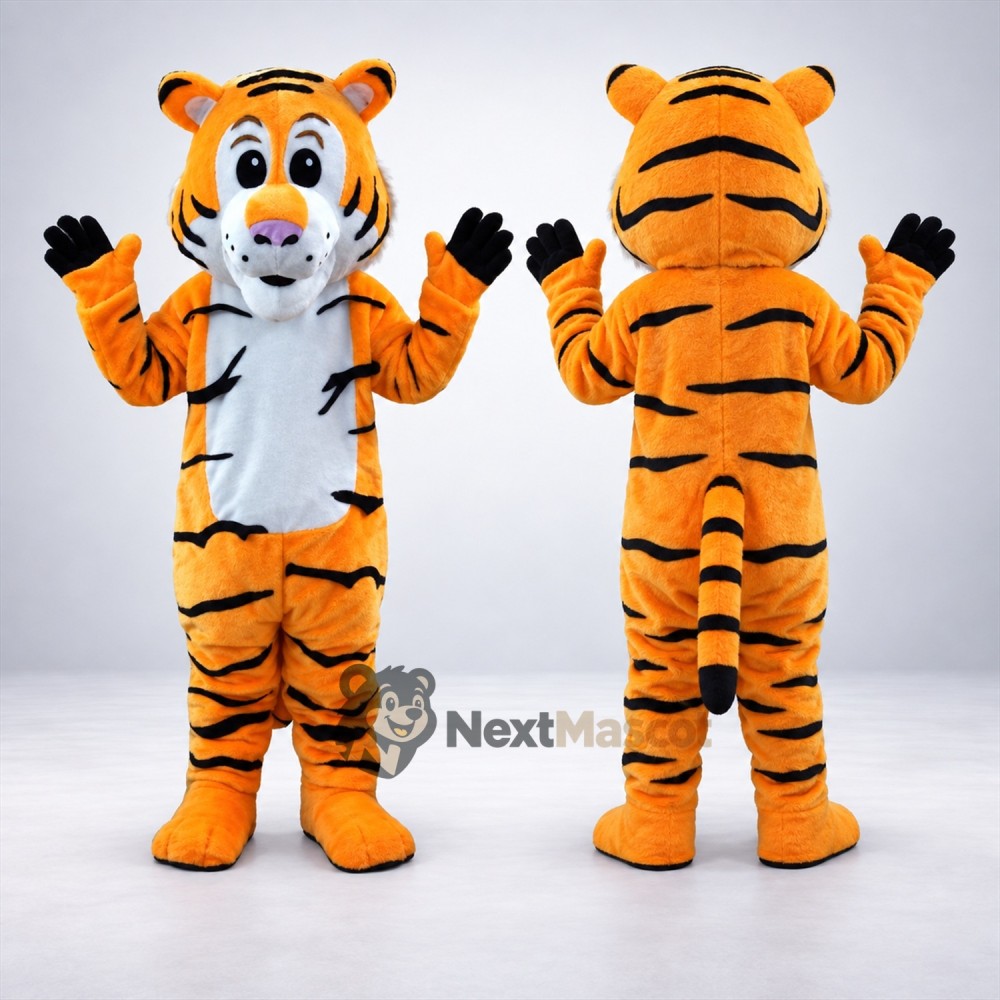 Tiger Mascot Costume - Orange for Parades Tiger Mascot Costume - Orange for Parades