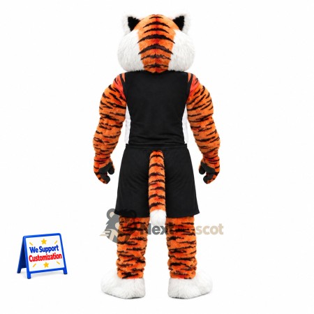 Tiger Mascot Costume - Black Uniform for Parades Tiger Mascot Costume - Black Uniform for Parades