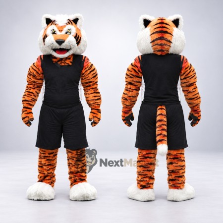 Tiger Mascot Costume - Black Uniform for Parades Tiger Mascot Costume - Black Uniform for Parades