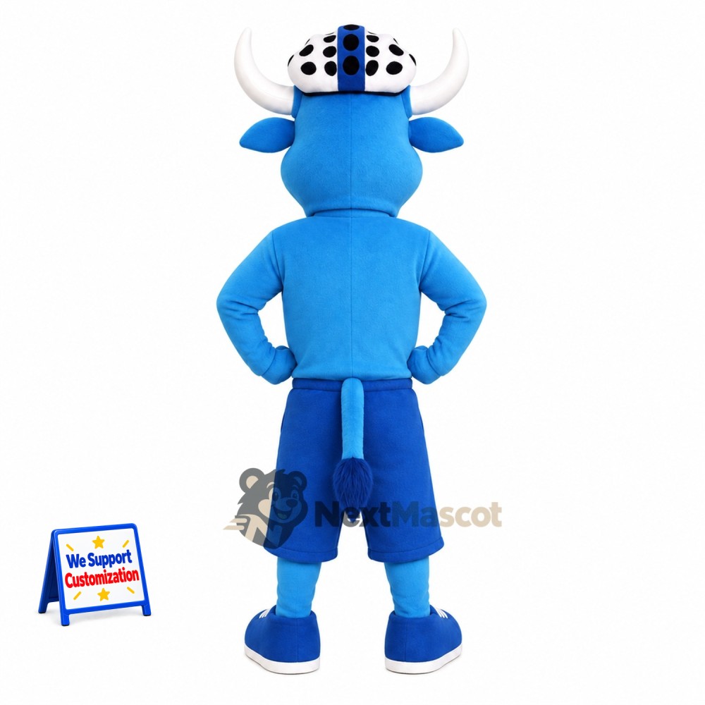 Bull Mascot Costume - Blue Bull Mascot Costume - Blue