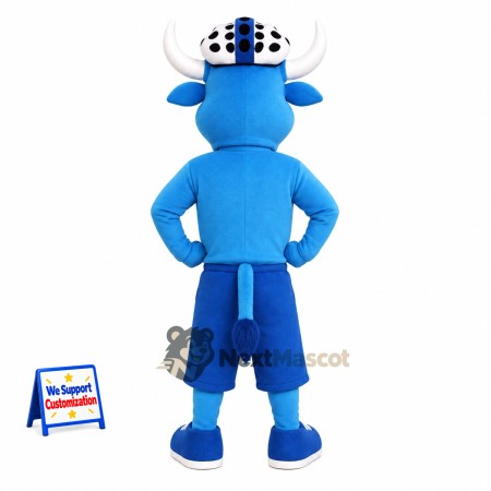 Bull Mascot Costume - Blue Bull Mascot Costume - Blue