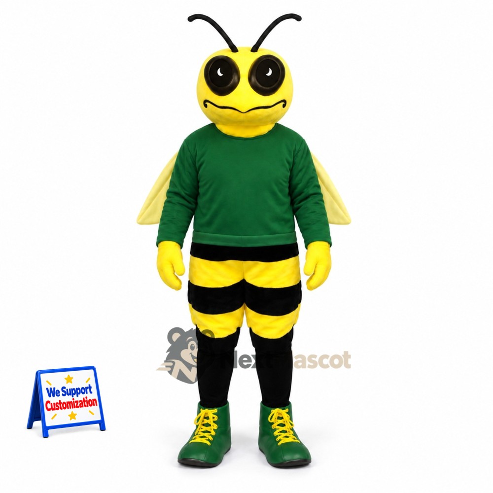 Bee Mascot Costume - Green Shirt Bee Mascot Costume - Green Shirt
