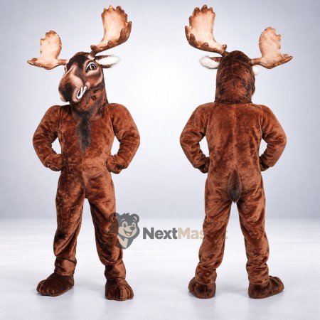 Moose Mascot Costume - Brown Moose Mascot Costume - Brown