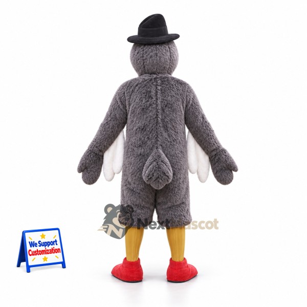 Turkey Mascot Costume - Pilgrim Hat Turkey Mascot Costume - Pilgrim Hat