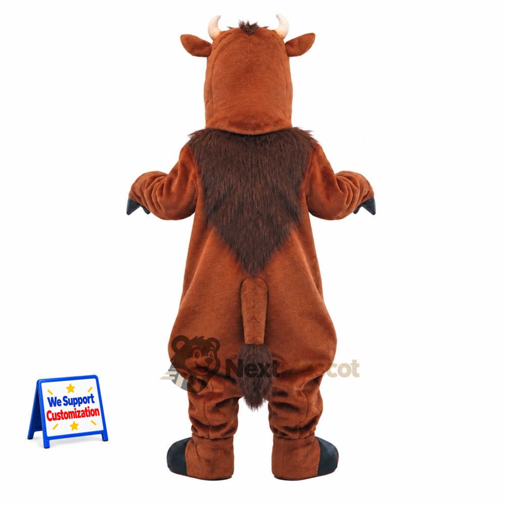 Bull Mascot Costume - Brown Bull Mascot Costume - Brown