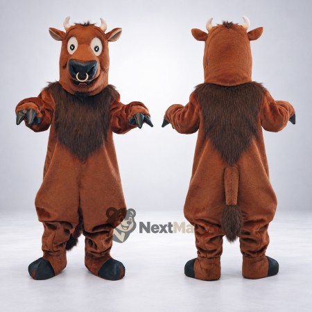 Bull Mascot Costume - Brown Bull Mascot Costume - Brown