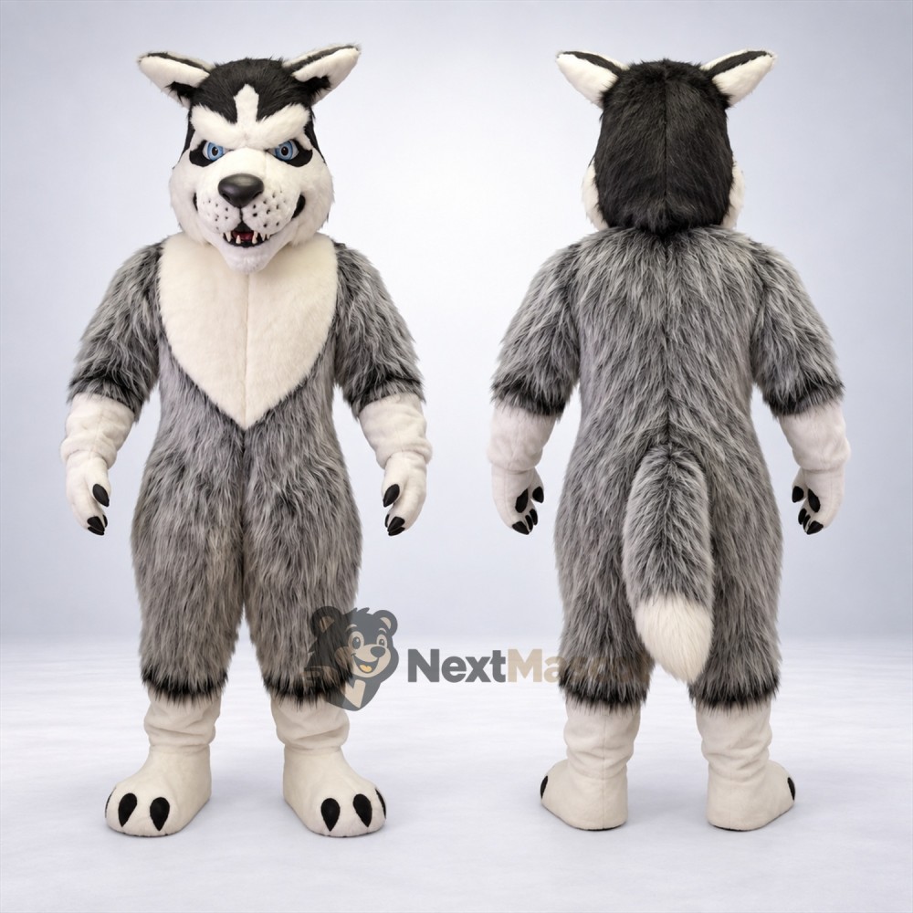 Wolf Mascot Costume - Gray for Parades Wolf Mascot Costume - Gray for Parades