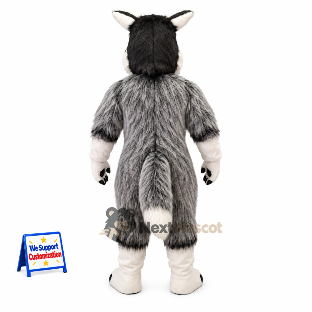 Wolf Mascot Costume - Gray for Parades Wolf Mascot Costume - Gray for Parades