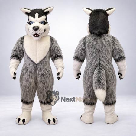 Wolf Mascot Costume - Gray for Parades Wolf Mascot Costume - Gray for Parades